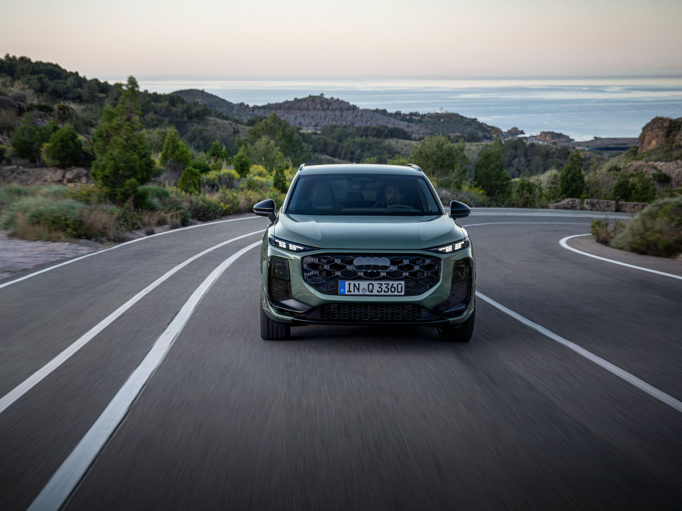 Side profile of the Audi A5 in grey